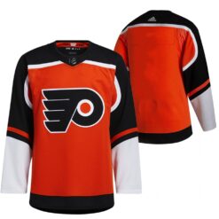 Philadelphia Flyers Team 2021 Reverse Retro Orange Jersey