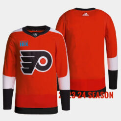 Philadelphia Flyers Team 2023 2024 Home Burnt Orange Jersey