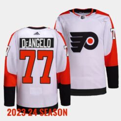 Philadelphia Flyers Tony DeAngelo 2023 2024 Away White Jersey