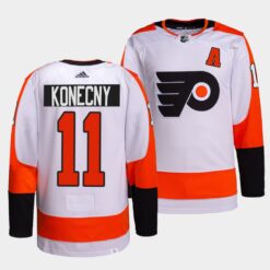 Philadelphia Flyers Travis Konecny Away White Jersey