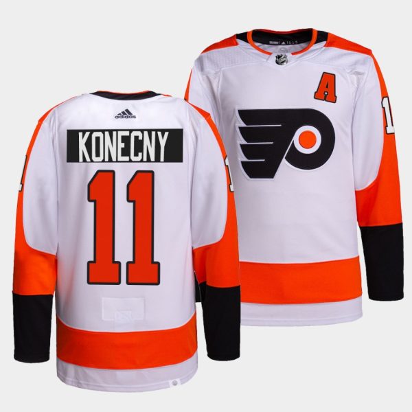 Philadelphia Flyers Travis Konecny Away White Jersey Philadelphia Flyers Travis Konecny Away White Jersey