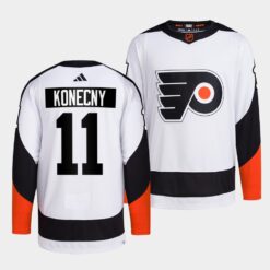 Philadelphia Flyers Travis Konecny Reverse White Jersey