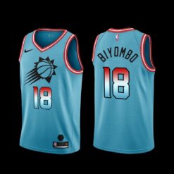 Phoenix Suns Bismack Biyombo 2022-23 City Edition Jersey Blue
