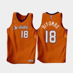 Phoenix Suns Bismack Biyombo 2022-23 Earned Edition Jersey Orange