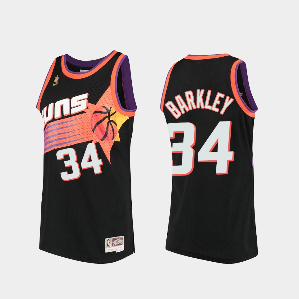 Phoenix Suns Charles Barkley Black Throwback Jersey Phoenix Suns Charles Barkley Black Throwback Jersey