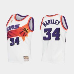 Phoenix Suns Charles Barkley White Throwback Jersey