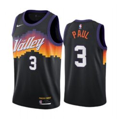 Phoenix Suns Chris Paul 2021 Valley City Black Jersey