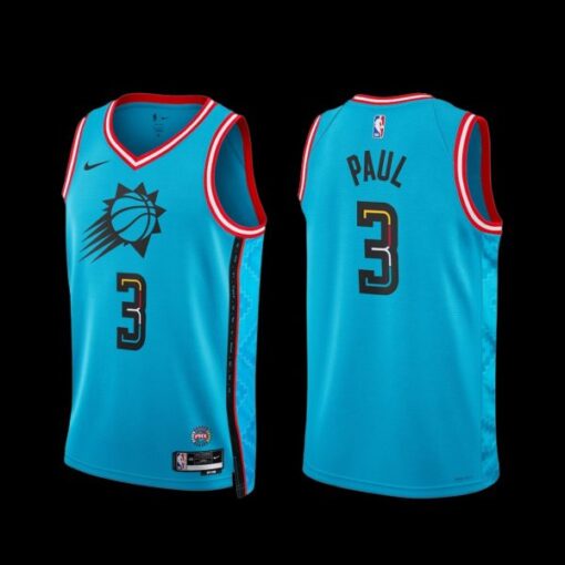 Phoenix Suns Chris Paul 2022-23 City Edition Jersey Turquoise