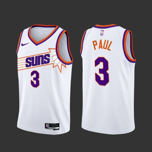 Phoenix Suns Chris Paul 2023-24 White Association Edition Jersey