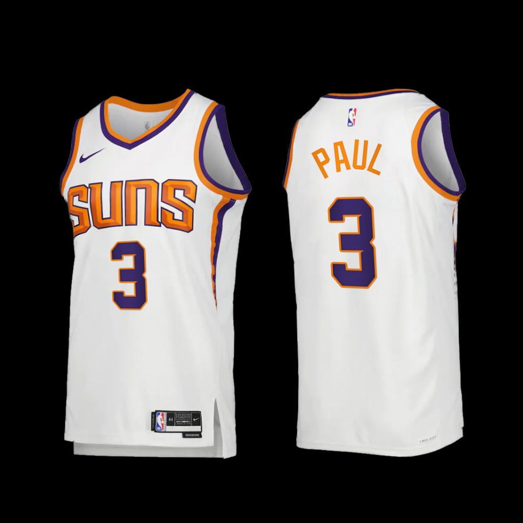 Phoenix Suns Chris Paul 2023 White Association Edition Jersey Phoenix Suns Chris Paul 2023 White Association Edition Jersey
