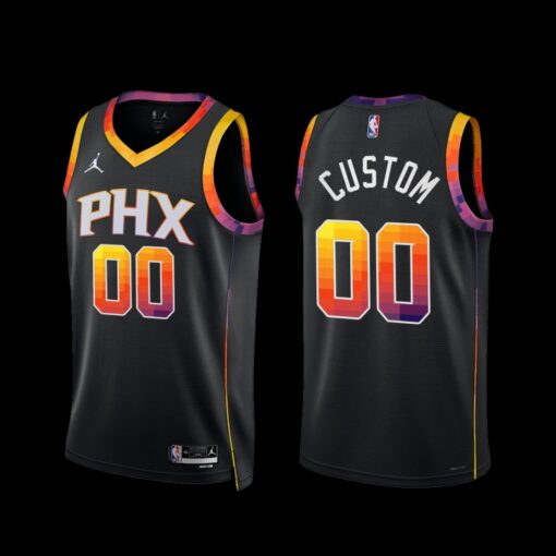 Phoenix Suns Custom 2022-23 Statement Edition Jersey Black