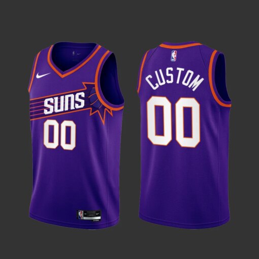 Phoenix Suns Custom 2023-24 Purple Icon Edition Jersey
