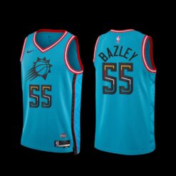 Phoenix Suns Darius Bazley 2022-23 City Edition Jersey Turquoise