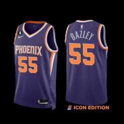 Phoenix Suns Darius Bazley 2022-23 Icon Edition Jersey Purple