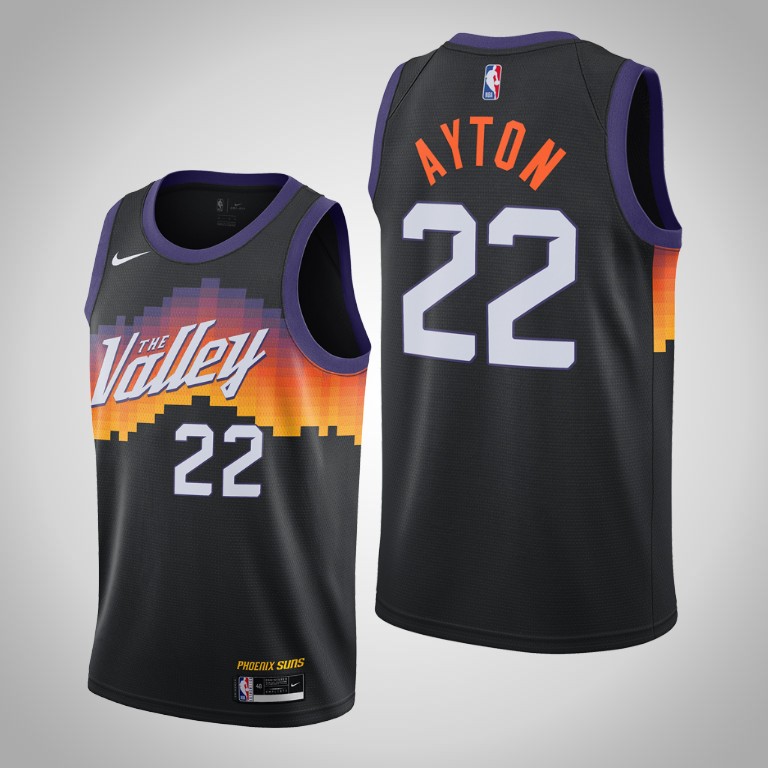 Phoenix Suns Deandre Ayton 2021 Valley City Black Jersey Phoenix Suns Deandre Ayton 2021 Valley City Black Jersey