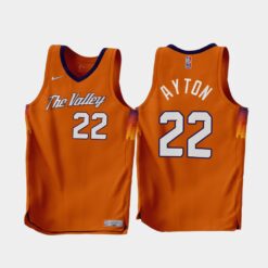 Phoenix Suns Deandre Ayton 2022-23 Earned Edition Jersey Orange