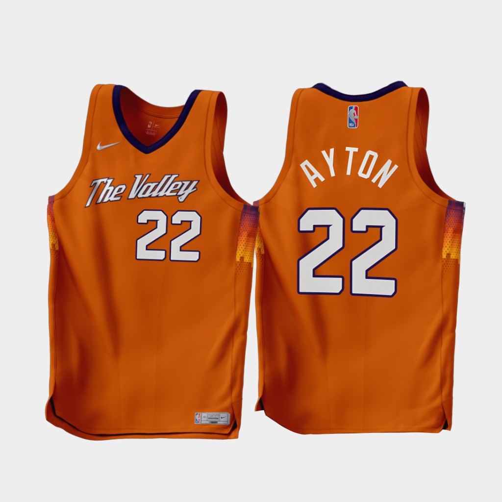 Phoenix Suns Deandre Ayton 2022-23 Earned Edition Jersey Orange Phoenix Suns Deandre Ayton 2022-23 Earned Edition Jersey Orange