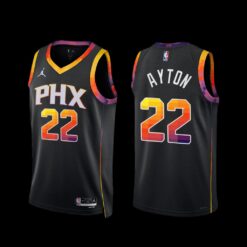 Phoenix Suns Deandre Ayton 2022-23 Statement Edition Jersey Black