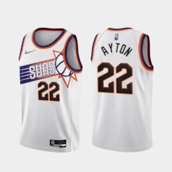 Phoenix Suns Deandre Ayton 2022-23 White Association Edition Jersey