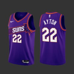 Phoenix Suns Deandre Ayton 2023-24 Purple Icon Edition Jersey