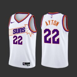 Phoenix Suns Deandre Ayton 2023-24 White Association Edition Jersey
