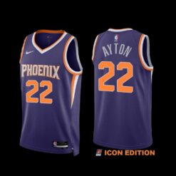 Phoenix Suns Deandre Ayton 2023 Purple Icon Edition Jersey