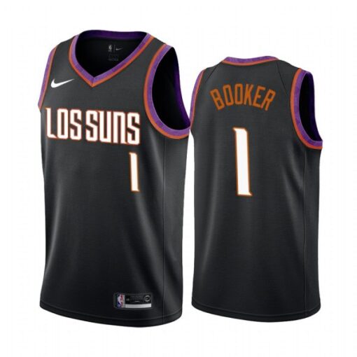 Phoenix Suns Devin Booker 2020 Black City Jersey