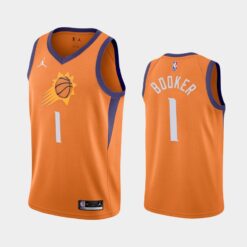 Phoenix Suns Devin Booker 2021 Orange Statement Jersey