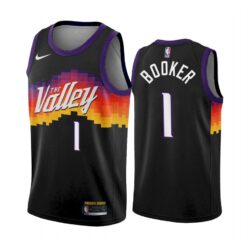 Phoenix Suns Devin Booker 2021 Valley City Black Jersey