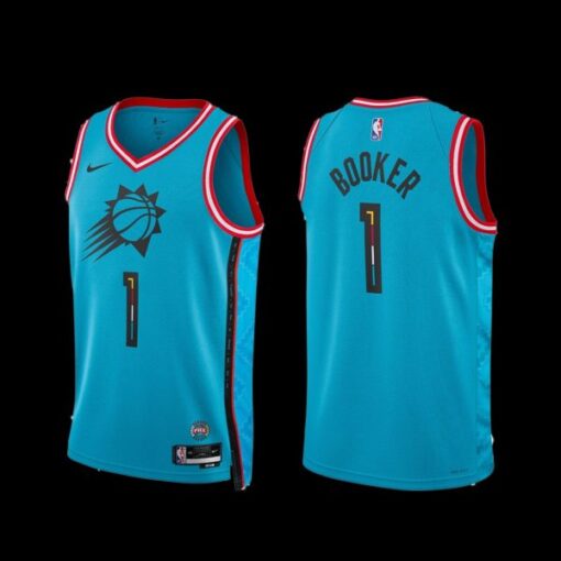 Phoenix Suns Devin Booker 2022-23 City Edition Jersey Blue