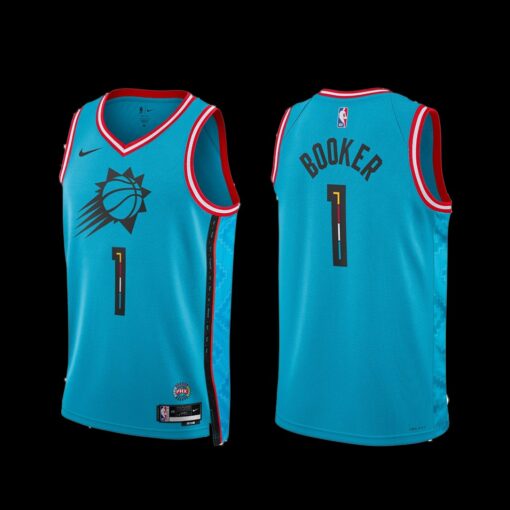 Phoenix Suns Devin Booker 2022-23 City Edition Jersey Blue