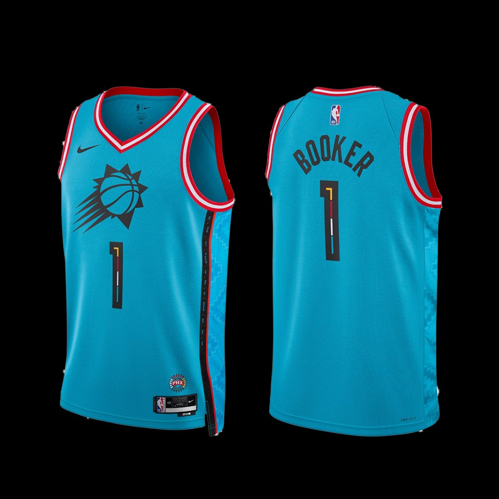 Phoenix Suns Devin Booker 2022-23 City Edition Jersey Blue Phoenix Suns Devin Booker 2022-23 City Edition Jersey Blue