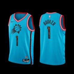 Phoenix Suns Devin Booker 2022-23 City Edition Jersey Turquoise