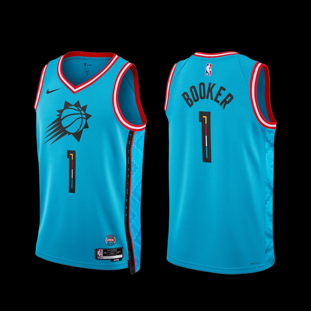 Phoenix Suns Devin Booker 2022-23 City Edition Jersey Turquoise Phoenix Suns Devin Booker 2022-23 City Edition Jersey Turquoise