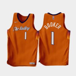 Phoenix Suns Devin Booker 2022-23 Earned Edition Jersey Orange