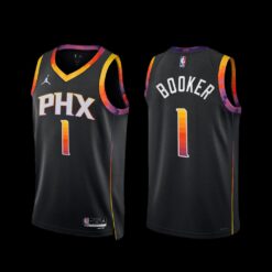 Phoenix Suns Devin Booker 2022-23 Statement Edition Jersey Black