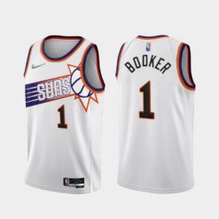 Phoenix Suns Devin Booker 2022-23 White Association Edition Jersey