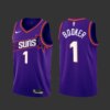 Phoenix Suns Devin Booker 2023-24 White Association Edition Jersey