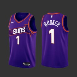 Phoenix Suns Devin Booker 2023-24 Purple Icon Edition Jersey