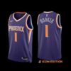 Phoenix Suns Devin Booker 2023-24 Purple Icon Edition Jersey
