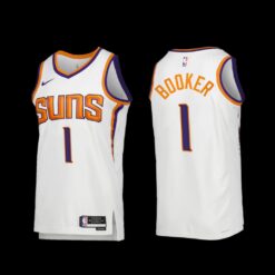 Phoenix Suns Devin Booker 2023 White Association Edition Jersey