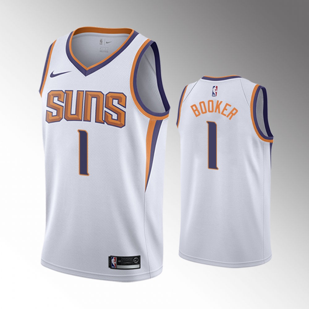 Phoenix Suns Devin Booker White Association Jersey Phoenix Suns Devin Booker White Association Jersey