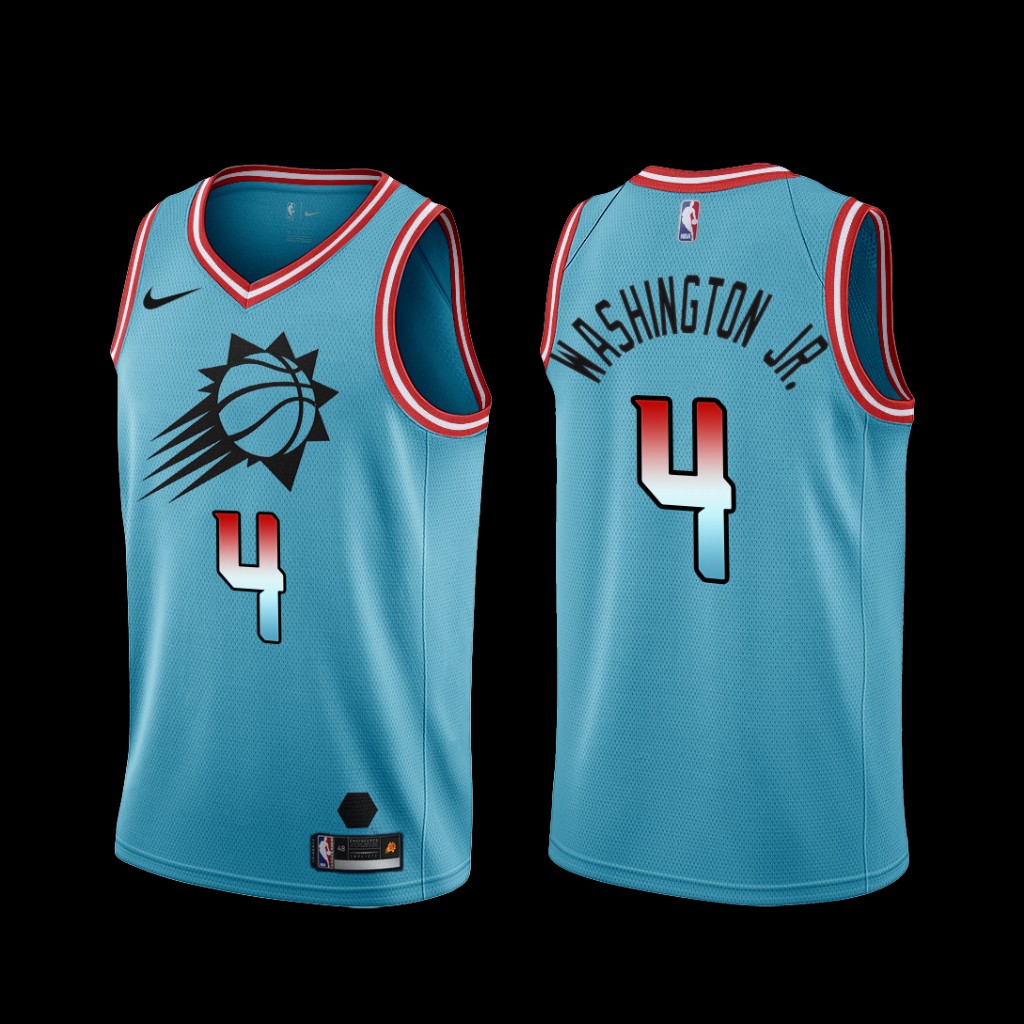 Phoenix Suns Duane Washington Jr. 2022-23 City Edition Jersey Blue Phoenix Suns Duane Washington Jr. 2022-23 City Edition Jersey Blue
