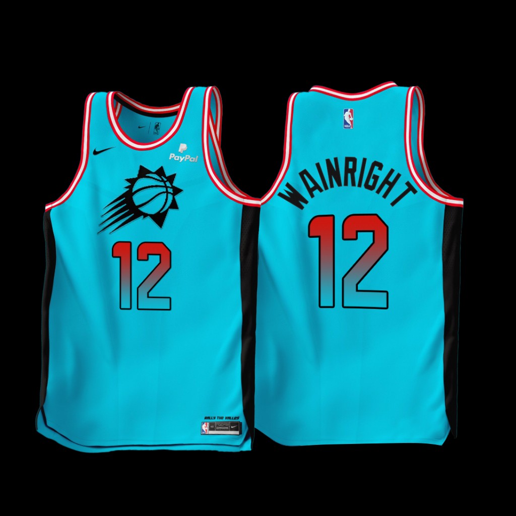 Phoenix Suns Ishmail Wainright 2022-23 Blue City Edition Jersey Phoenix Suns Ishmail Wainright 2022-23 Blue City Edition Jersey