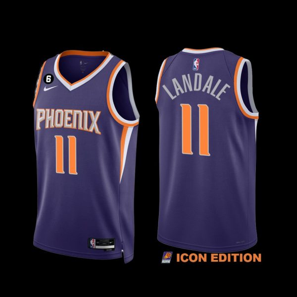 Phoenix Suns Jock Landale 2022-23 Purple Icon Edition Jersey Phoenix Suns Jock Landale 2022-23 Purple Icon Edition Jersey