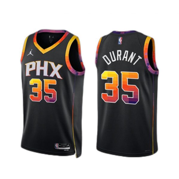Phoenix Suns Kevin Durant 2022-23 Black Statement Edition Jersey Phoenix Suns Kevin Durant 2022-23 Black Statement Edition Jersey