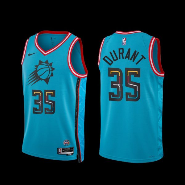 Phoenix Suns Kevin Durant 2022-23 Turquoise City Edition Jersey Phoenix Suns Kevin Durant 2022-23 Turquoise City Edition Jersey