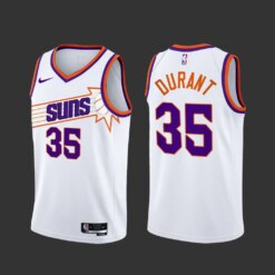 Phoenix Suns Kevin Durant 2023-24 White Association Edition Jersey