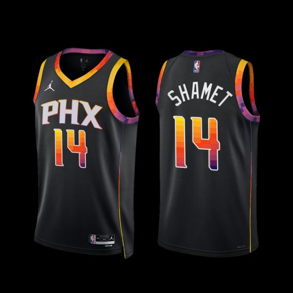 Phoenix Suns Landry Shamet 2022-23 Statement Edition Jersey Black Phoenix Suns Landry Shamet 2022-23 Statement Edition Jersey Black
