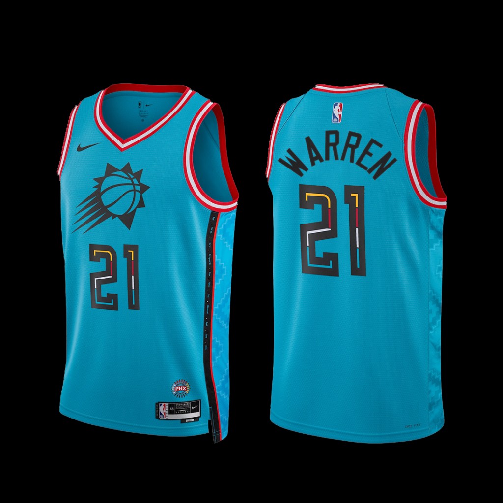 Phoenix Suns T.J. Warren 2022-23 City Edition Jersey Turquoise Phoenix Suns T.J. Warren 2022-23 City Edition Jersey Turquoise